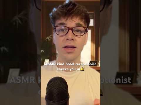 Have you seen this already? Check it out now😴🛎️ #asmr #asmrforsleep #asmrroleplay #relax