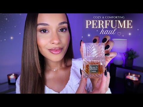 ASMR Cozy Autumn Perfume Show & Tell 🤎 Warm & Comforting Scents With Tapping & Spraying