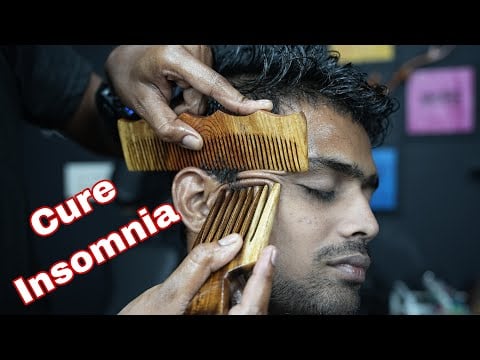 Cure Your Insomnia With Comb Massage ASMR | Wooden Comb Head Scratching For Deep Sleep
