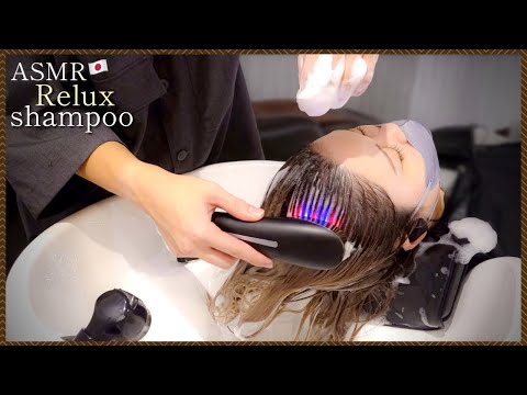 【ASMR】疲労回復。美容機種でマッサージ＆サイドシャンプー&すすぎ/good sleep acmp shampoo