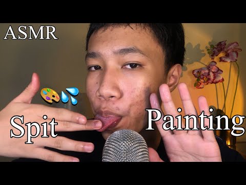 ASMR- Spit Painting (a Lots of Mouth Sounds)