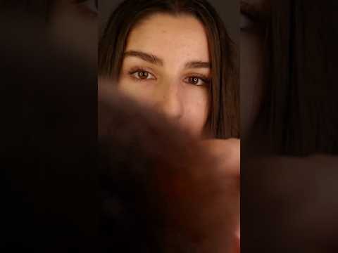 Slow & Gentle ASMR ✨️ #asmrshorts #slowasmr #facebrushing #mouthsounds #micbrushing