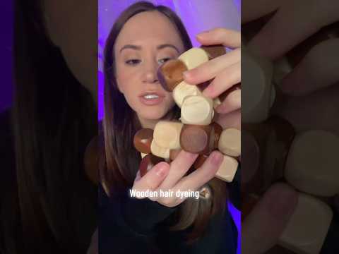 Wooden Hair Dyeing 🪵 #asmr