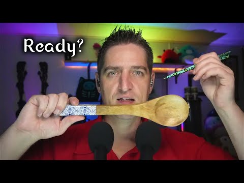 ASMR Tapping & Scratching Wood no Reverb for #Tingles #MaleASMR #SleepAid