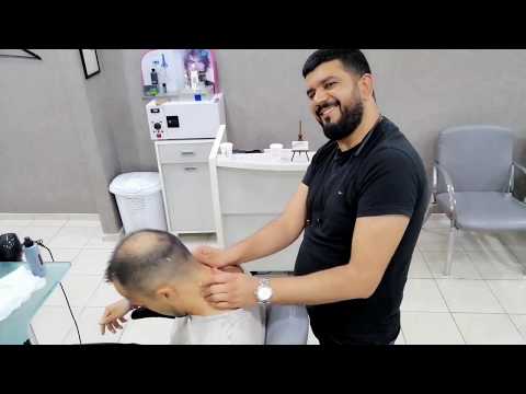 Asmr Turkish Barber Massage head, neck, ear, shoulder, arm and hand massage hair washing