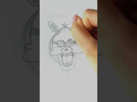 FOXY FNAF How to Draw Drawing ASMR🎧 #fnaf #fnafedit #asmr #art #tutorial #satisfyingvideo