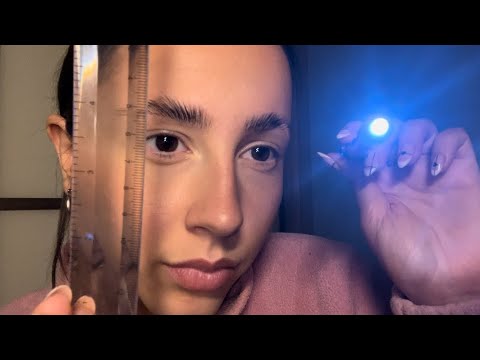 ASMR- Measuring and spit painting you with light triggers 📏🔦 (Custom Video for Akira💛)