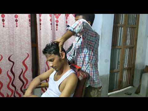 Soft head massage and relaxing Body massage with neck cracking | Indian street barber ASMR