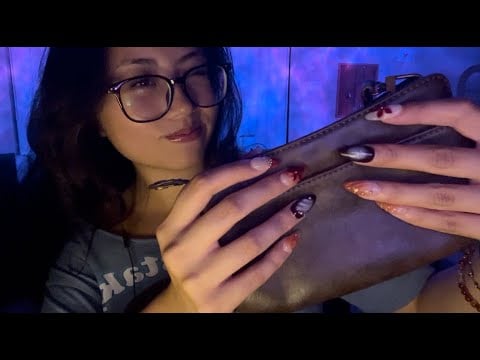 ASMR | leather sounds for deep tingles ✩