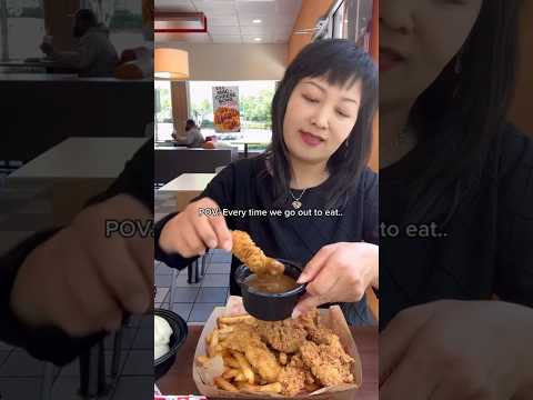 POV: EVERY TIME WE GO OUT TO EAT... #shorts #viral #mukbang