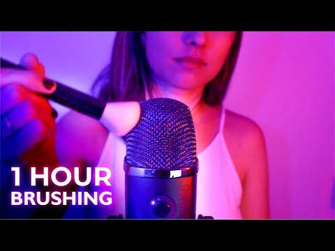 ASMR BRUSHING SOUNDS NO TALKING, ASMR BRUSHING SOUNDS, SLOW MIC BRUSHING ASMR NO TALKING, ASMR BRUSH