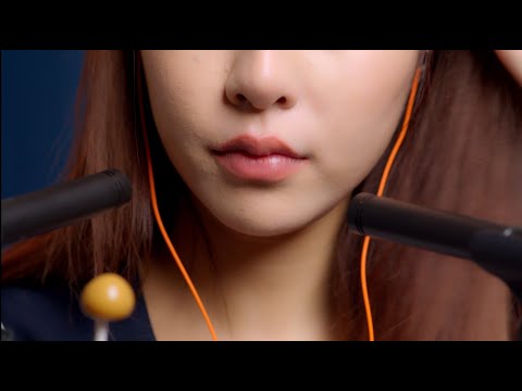 中文ASMR 小萌   吃棒棒糖 吃跳跳糖 mouth sound EAR EATING Popping candy EATING Lollipop