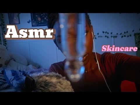 ASMR - French Girl does your Skincare in English🌸✨ (Mic Scratching, mouths sounds etc)
