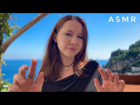 ASMR~Clicky Mouth Sounds & Hand Movements By The Sea 🌊✨