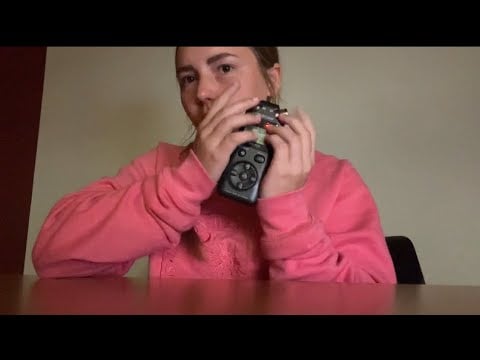 Aggressive Asmr ON the Tascam ~ Gripping, Ear scratching, mouthsounds, cupping +)