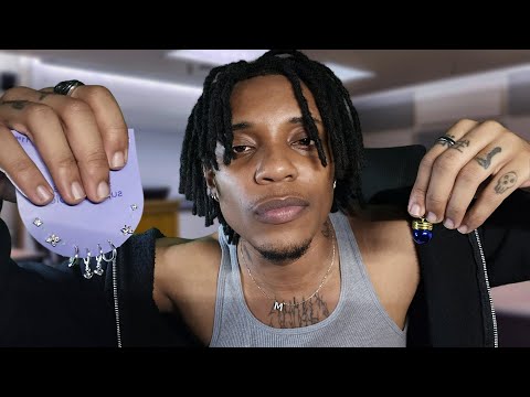ASMR Boy in class gives you $5 Ear Piercings