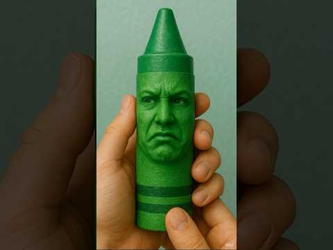 These Crayons Are Alive?! Creepy ASMR POV #asmr #satisfying #ai