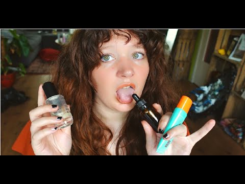 ASMR spit painting your skincare - roleplay, intense mouth sounds