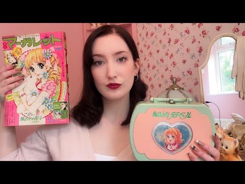 ASMR ~ vintage Japan haul, 1950’s magazines, retro manga, whispers and tingly tapping🍥🍓