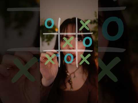 How to win Tic Tac Toe everytime  X O #asmr #relax