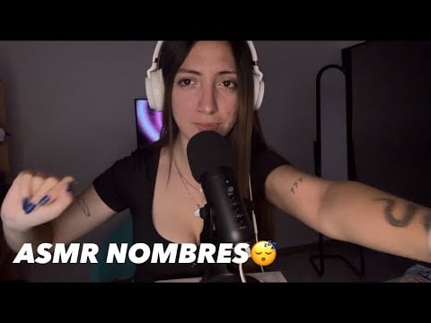 ASMR si digo tu nombre, te podes dormir😴 |asmr argentina