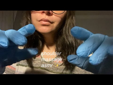 omuzlarına masaj yapıyorum asmr (türkçe asmr) fısıltı ve eldiven sesleri