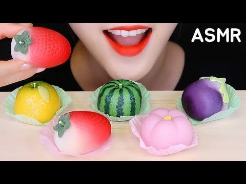 CUTE MOCHI ASMR WAGASHI ASMR HWAGWAJA MUKBANG ASMR NO TALKING