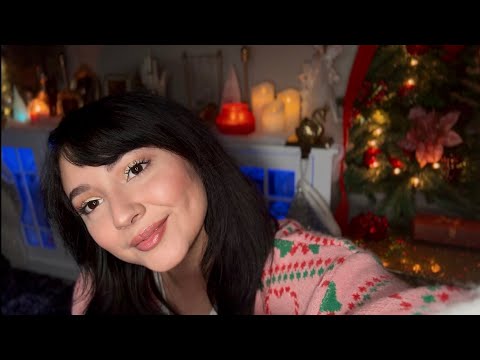 🎄 ASMR Cozy Christmas Kisses, Fireplace Comfort & Holiday Triggers ✨