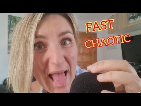 BRAIN MELTING Chaotic ASMR | Fast & Aggressive Mouth Sounds, Tongue Fluttering #asmr  #relax