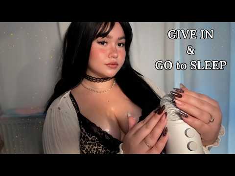 GIVE IN & Go to Sleep ₊୨ᰔ୧₊ ASMR (Anticipatory tingles, Whispers, Soft spoken)