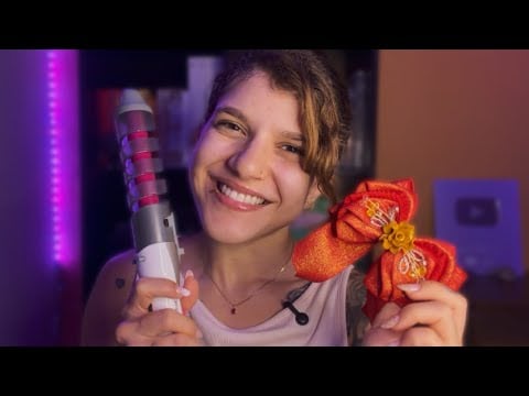 ✨ASMR✨Oi, posso fazer um penteado no seu cabelo? 