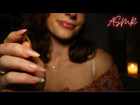 ASMR | Up Close Camera Tapping with Hand Movements and Mouth Sounds (Lofi with Blue Yeti)