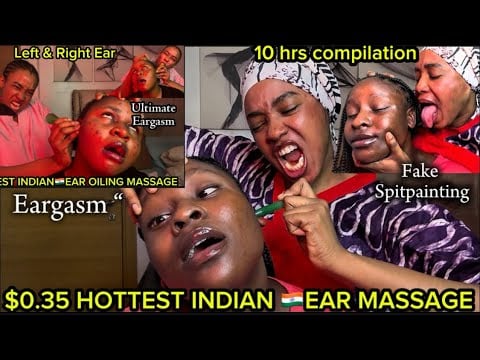 ASMR✨10hrs INDOOR STREET INDIAN🇮🇳HEAD& EAR INTENSE MASSAGE,SPITPAINT SENT SUSAN & vicky  DIMENSION