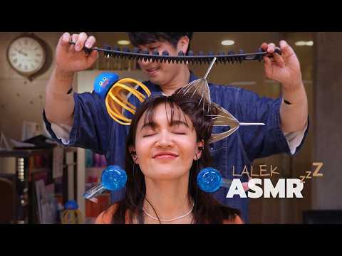 ASMR HEAD MASSAGE with insane tingle tools will drive you crazy! 🤣🤣