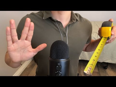 ASMR | Measuring your face, but you're from another planet