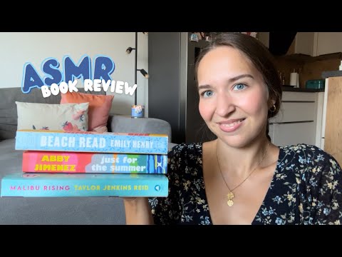 ASMR August Reading Wrap-Up 🌊🐚 (Book Triggers, Page Turning, Paper Sounds, Whisper Ramble)