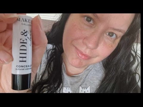 ASMR Let me COVER UP your Spots Zits !!!!   skincare pamper relax sleep