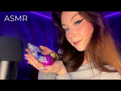 ASMR Tapping And Scratching On Christmas Ornaments ☃️🎄