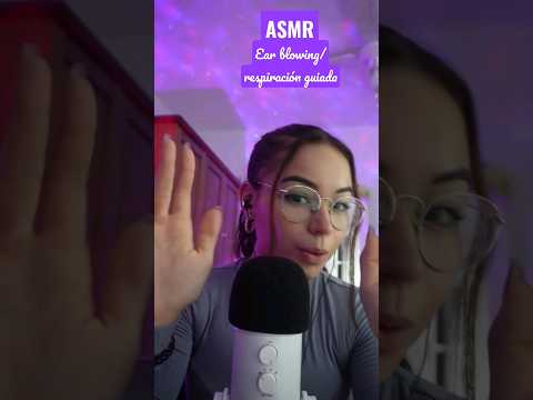 ASMR EAR BLOWING/BREATHING🌬 | RESPIRACIÓN GUIADA | ASMR español para dormir| #asmrshorts |Pandasmr