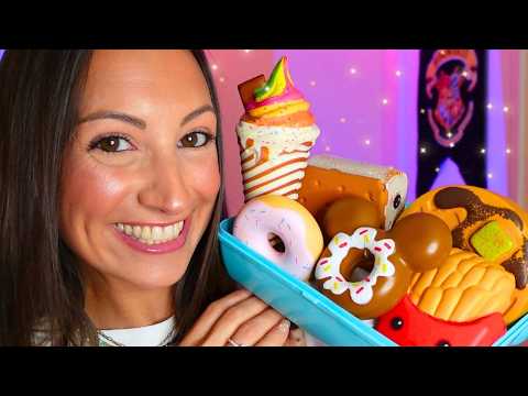 ASMR My Collection of Squishies 🍩(sticky gripping, tapping, overexplaining)