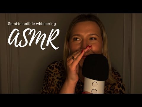 Whispers you can barely hear 👂✨ | Semi-inaudible ASMR for deep tingles