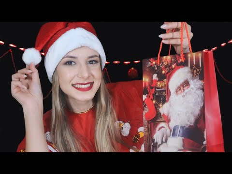 ASMR - MAMÃE NOEL EMBRULHANDO SEU PRESENTE 🎁 🎄