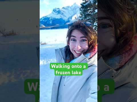 Finally I can walk on water #asmr #shorts #snow