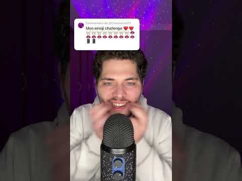 ASMR EMOJI CHALLENGE ❤️🦷👄📱 #asmr #asmrfrançais #emojichallenge #shorts
