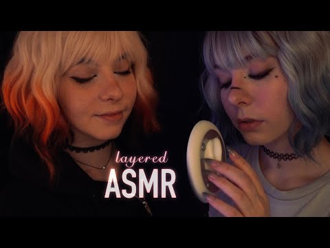 layered ASMR | gentle Ear Attention, Blowing, Whispering, Scratching - Ear to Ear, Rain