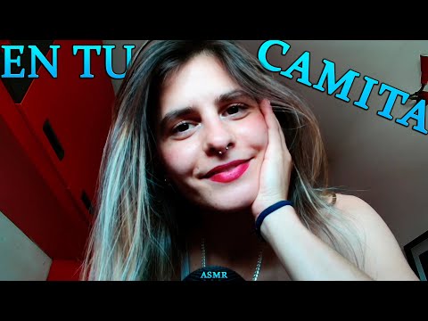 ASMR en TU CAMITA 🥰 - ROLEPLAY