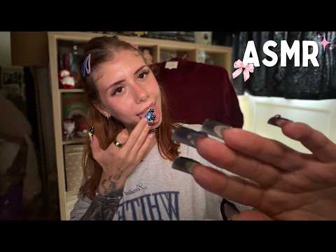 ASMR spit painting YOUR names (whispers, mouth sounds)