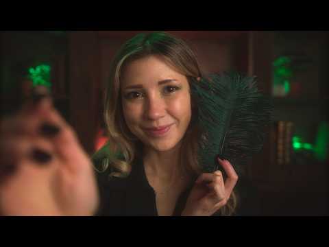 Green Dream ASMR Variety 🍀 (Layered Sounds and Personal Attention with Green Objects)
