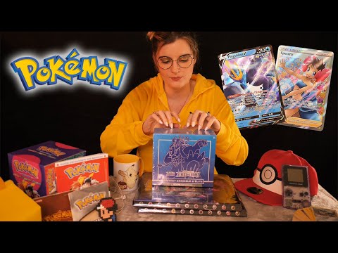 ASMR FR 🕊 RELAXANTE OUVERTURE D'UN COFFRET DE CARTES POKEMON 💛 (DRESSEUR D'ELITE)