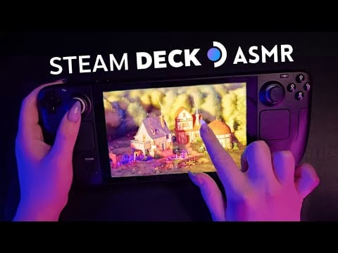 ASMR ✨ Tingly & Tappy Gaming on the Steam Deck ✨ Ear to Ear Soft Spoken